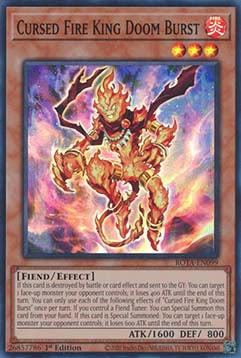 Cursed Fire King Doom Burst - Rage of the Abyss (Super Rare) [ROTA-099]