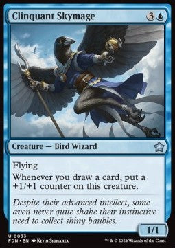 Clinquant Skymage - Magic: The Gathering Foundations (Uncommon) [FDN-33]
