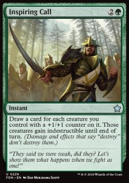 Inspiring Call - Magic: The Gathering Foundations (Uncommon) [FDN-226]