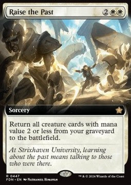 Raise the Past (V.3) - Magic: The Gathering Foundations: Extras (Rare) [XFDN-447]