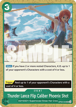 Thunder Lance Flip Caliber Phoenix Shot (OP09-040) - Emperors in the New World (Uncommon) [OP09-040]