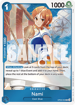 Nami (OP09-050) (V.1) - Emperors in the New World (Rare) [OP09-050]