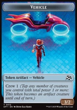Vehicle Token (A 3/2) // Chandra, Spark Hunter Emblem - Aetherdrift: Tokens (Token) [TDFT-T 12/13]