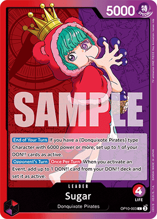 Sugar (OP10-003) (V.1) - Royal Blood (Leader) [OP10-003]