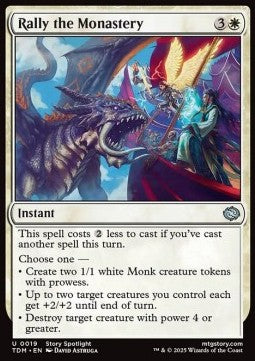 Rally the Monastery - Tarkir: Dragonstorm (Uncommon) [TDM-19]