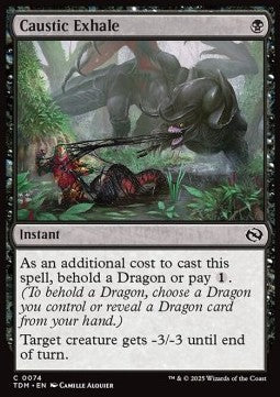 Caustic Exhale - Tarkir: Dragonstorm (Common) [TDM-74]