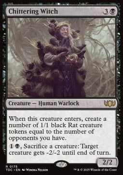 Chittering Witch - Commander: Tarkir: Dragonstorm (Rare) [TDC-175]