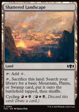 Shattered Landscape - Commander: Tarkir: Dragonstorm (Common) [TDC-390]