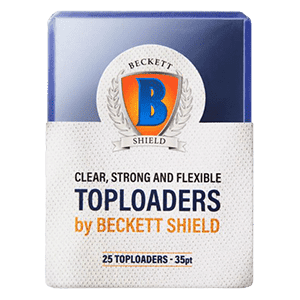 25 Beckett Shield Toploader Sleeves 35pt