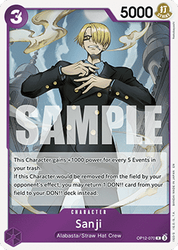 Sanji (OP12-070) (V.1) - Legacy of the Master (Rare) [OP12-070]