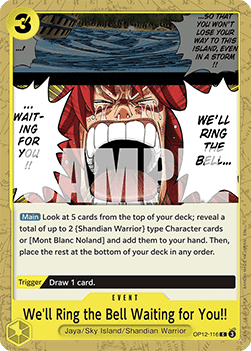 We'll Ring the Bell Waiting for You!! (OP12-116) - Legacy of the Master (Common) [OP12-116]