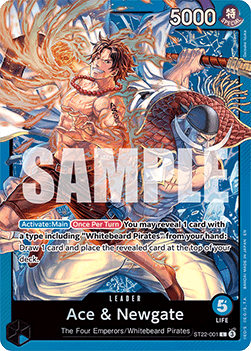 Ace & Newgate (ST22-001) (V.1) - Starter Deck: EX Ace & Newgate (Leader) [ST-22-001]