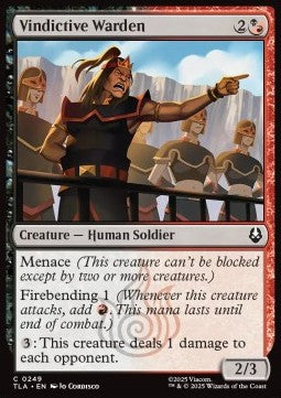 Vindictive Warden - Avatar: The Last Airbender (Common) [TLA-249]