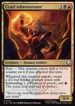 Cruel Administrator - Avatar: The Last Airbender (Uncommon) [TLA-213]