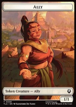 Ally Token (W 1/1) // Clue Token (V.5) - Avatar: The Last Airbender: Tokens (Token) [TTLA-T 8/16]