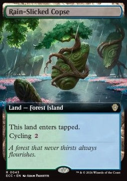 Rain-Slicked Copse - Commander: Lorwyn Eclipsed: Extras (Rare) [XECC-43]