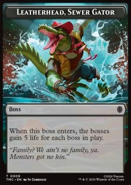 Leatherhead, Sewer Gator - Teenage Mutant Ninja Turtles: Tokens (Token) [TTMT-CT09]