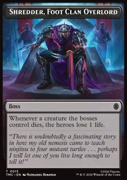 Shredder, Foot Clan Overlord - Teenage Mutant Ninja Turtles: Tokens (Token) [TTMT-CT13]