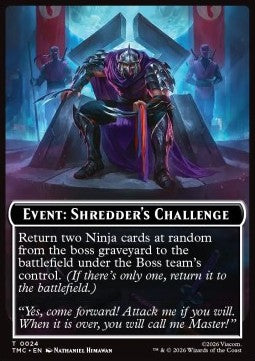 Event: Shredder's Challenge - Teenage Mutant Ninja Turtles: Tokens (Token) [TTMT-CT24]