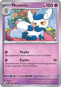 Meowstic - Perfect Order (Uncommon) [POR-034]