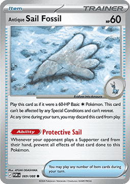 Antique Sail Fossil - Perfect Order (Common) [POR-069]