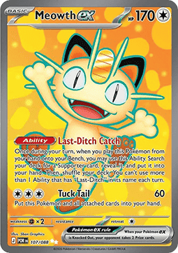 Meowth ex - Perfect Order (Ultra Rare) [POR-107]