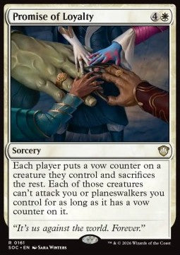 Promise of Loyalty - Commander: Secrets of Strixhaven (Rare) [SOC-161]