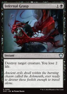 Infernal Grasp - Commander: Secrets of Strixhaven (Uncommon) [SOC-216]