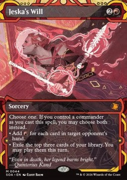 Jeska's Will (V.1) - Secrets of Strixhaven: Mystical Archive (Mythic) [SOA-44]